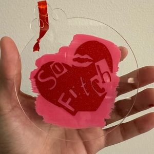 NWT Mean girls inspired SO FETCH acrylic Christmas tree ornament handmade